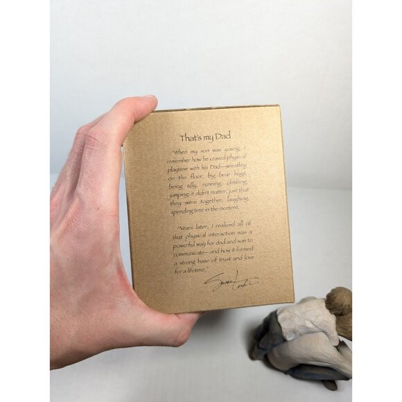 Willow Tree Thats My Dad Figure NIB 2016 Demdaco 27595 Susan Lordi Figurine - Picture 9 of 11